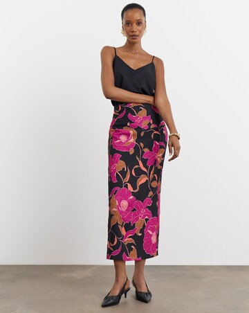 Joanna Hope Printed Crepe Skirt