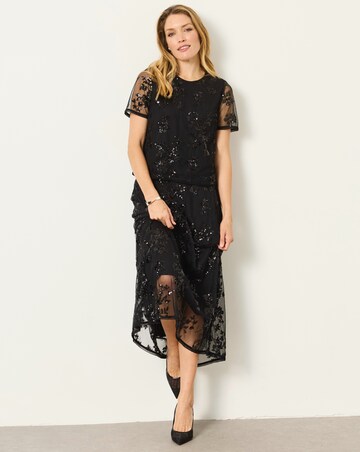 Fatface Pia Sequin Skirt