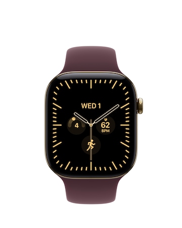 Apple Watch Series 12 GPS + Cellular 46mm - Gold Titanium/Burgundy Sport - S/M