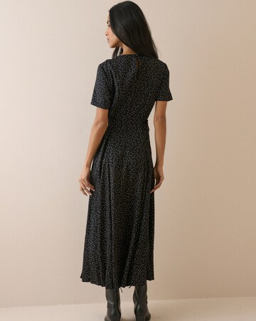 NOBODY'S CHILD GAIA POLKA DOT MIDI DRESS
