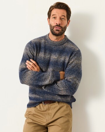 FatFace Deanstone Ombre Jumper - Blue