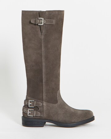 Octavia Suede Straight Knee High Boots - Extra Wide Fit (EEE) & Super Curvy Calf