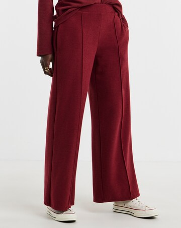 Red Cosy Wide Leg Jogger