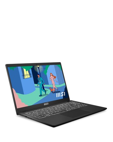 MSI Modern 15.6in Laptop - AMD Ryzen7 8GB 512GB - Black