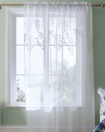 Catherine Lansfield Wisteria Floral Voile