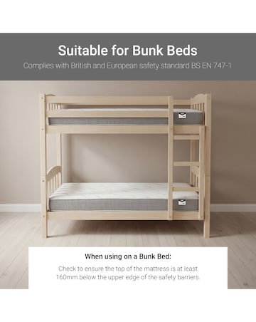 Jay-Be Simply Kids Anti-Allergy Bunk Mattress - European Single