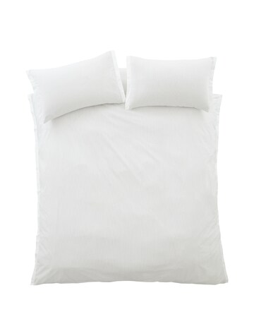 Bianca Seersucker Woven Stripe Duvet Cover Set
