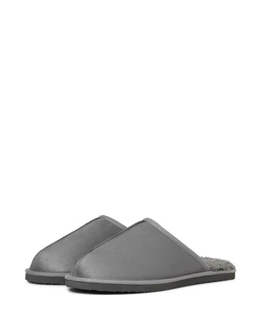 Jack & Jones Dudely Microfibre Mule Slipper - Grey