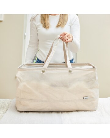 Minky Collapsible Fabric Water-Resistant Laundry Bag