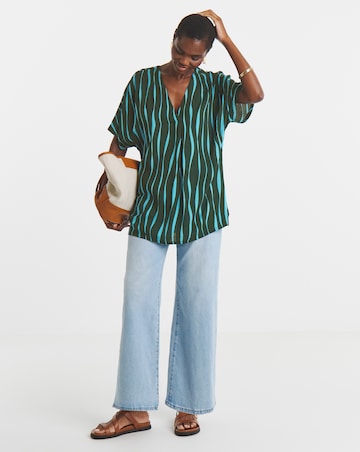Printed Crinkle Tunic