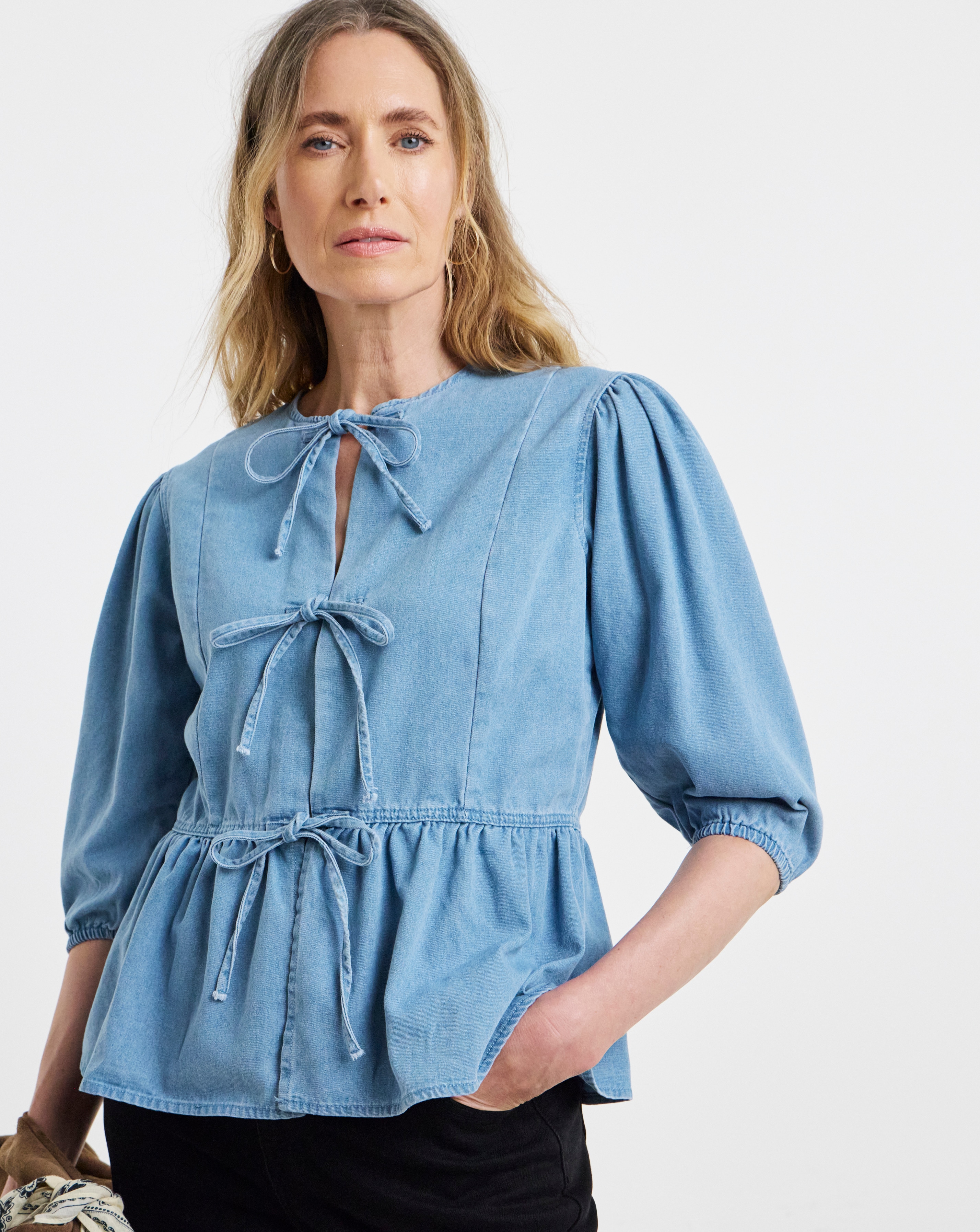 Women's Peplum Tops With Sleeves | Ambrose Wilson