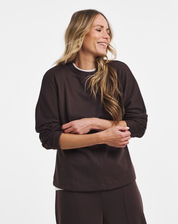 Chocolate Cosy Barrel Leg Jogger