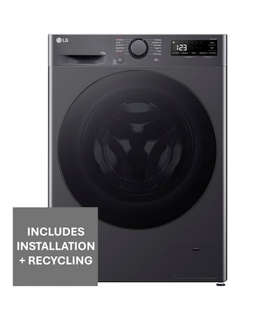 LG Turbowash F4Y513GBLN1 A Rated 13kg Washing Machine Slate Grey + Install