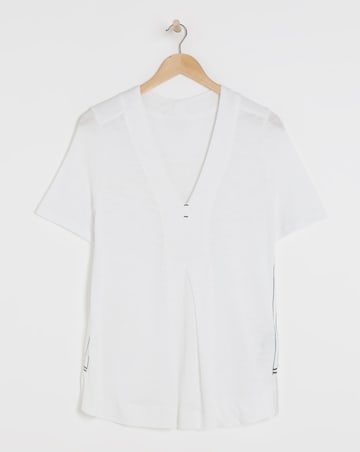 Julipa Contrast Stitch Pure Cotton Top