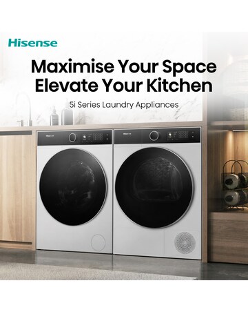 Hisense 5i 9kg KitchenFit Heat Pump Dryer White