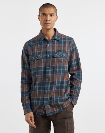 Long Sleeve Check Flannel Shirt
