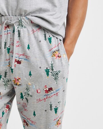 Pretty Secrets Dog Print Family Pyjamas - Mens