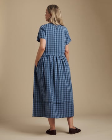 Julipa Gathered Neck Midi Dress