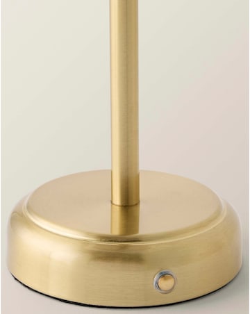 ValueLights Avery Gold Rechargeable LED Portable Table Lamp