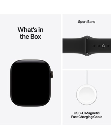 Apple Watch Series 12 GPS + Cellular 46mm - Black Aluminium/Black Sport - S/M