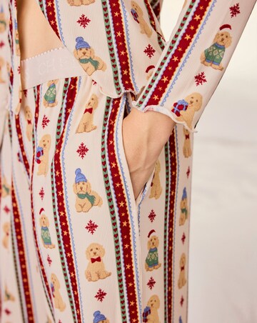 Chelsea Peers Button Down Ribbed Cardigan Pyjama Set