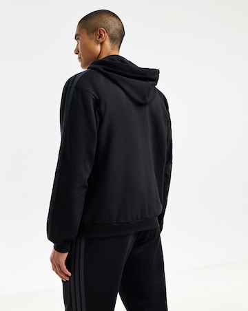 adidas 3 Stripes Fleece Full Zip Hoodie