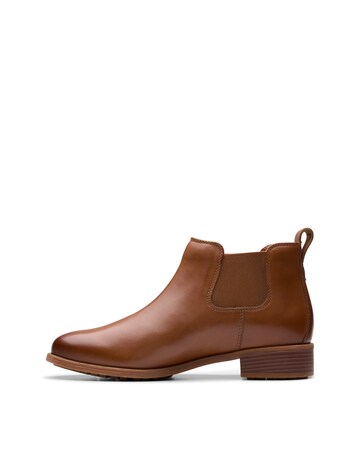 Clarks Leather Havisham Chelsea Ankle Boot - Wide Fit (E)