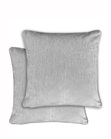 Knightsbridge Chenille Pair of Cushion Covers