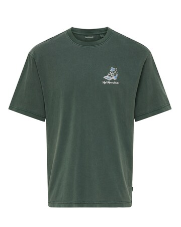 Only & Sons Milo Fixworks Washed Relaxed Fit T-Shirt - Pine Green