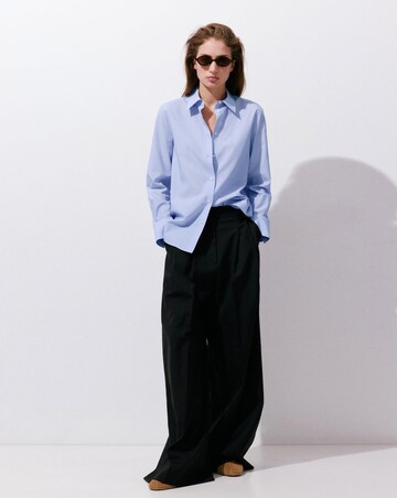 Mango Cotton And Lyocell Blend Straight Shirt
