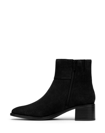 Clarks Suede Wrenn Heeled Ankle Boot - Standard Fit (D)