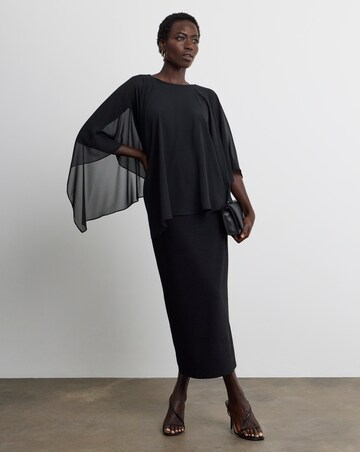 Joanna Hope Cape Midi Dress