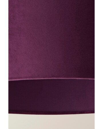 ValueLights Ashley Plum Velvet Squat Drum Shade