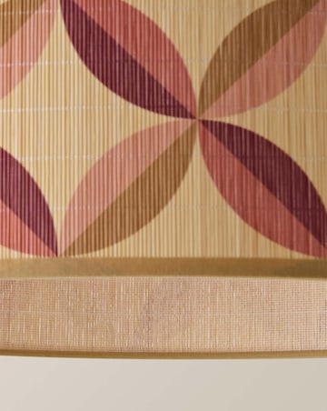ValueLights Lori Large Geo Print Bamboo Shade