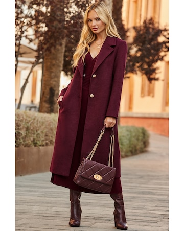 Sosandar Premium Longline Wool Coat
