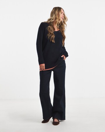 Sponge Slouchy V Neck WHIPSTITCH TUNIC