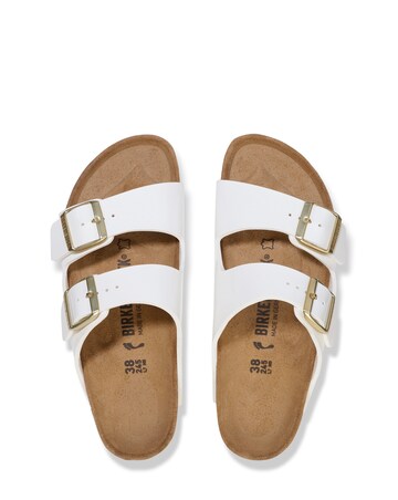 Birkenstock Arizona White Patent Sandals - Standard Fit (D)