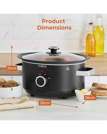 Tower 3.5L Sear & Stew Slow Cooker