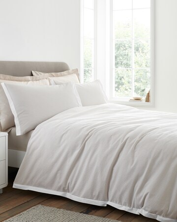 Bianca Seersucker Woven Stripe Duvet Cover Set
