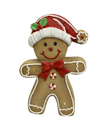 Magnesia Indoor Outdoor Gingerbread Man with 4 LED Lights 34cm