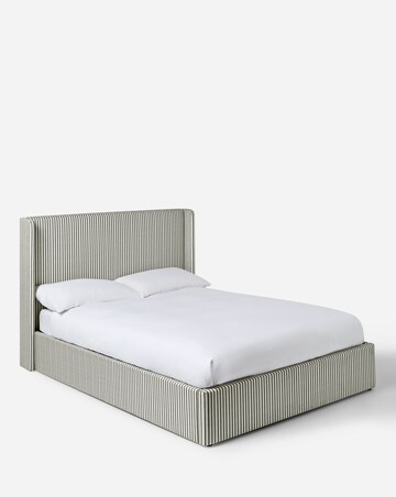 Seren Striped Ottoman Bed with 3 Layer Memory Foam Hybrid Mattress