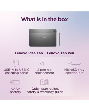 Lenovo Idea Tab 11in 128GB Wi-Fi Tablet with Tab Pen - Grey