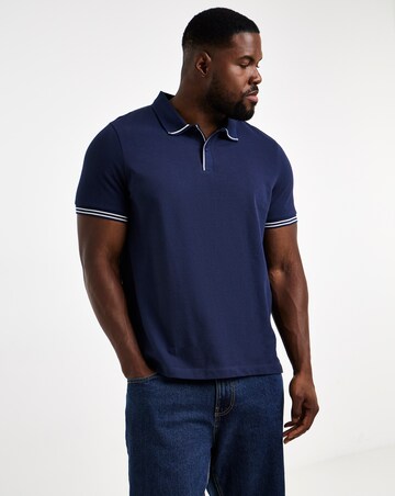 Tipped Pique Polo Long
