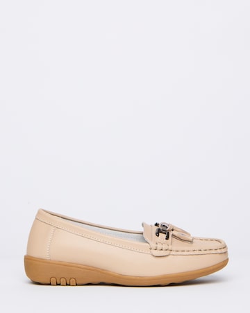 Samara Leather Loafers - Wide Fit (E)