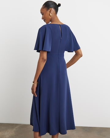 Joanna Hope Navy Angel Sleeve Dress