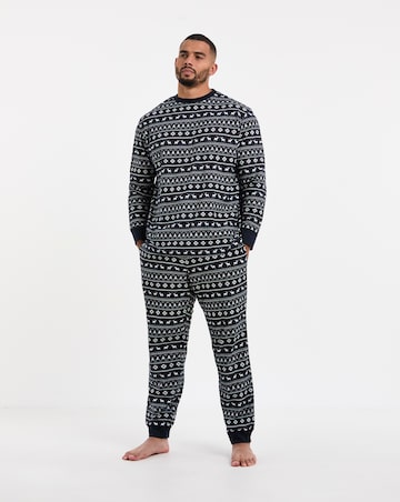 Jack & Jones Tristan Printed Lounge Set - Nav