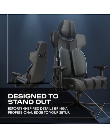 X Rocker Chorus Office Gaming Chair with Audio and Ergotek Comfort Pads - Black