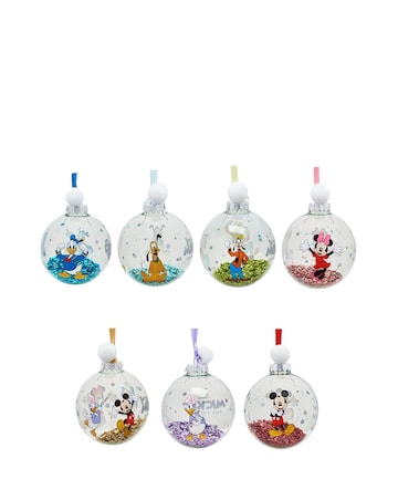 Disney Set of 7 Baubles - Mickey & Friends