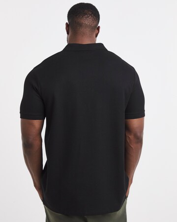 Jack & Jones Austin Waffle Polo 2 Pack - Black/Cream