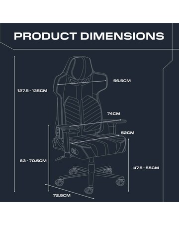 X Rocker Chorus Office Gaming Chair with Audio and Ergotek Comfort Pads - Black